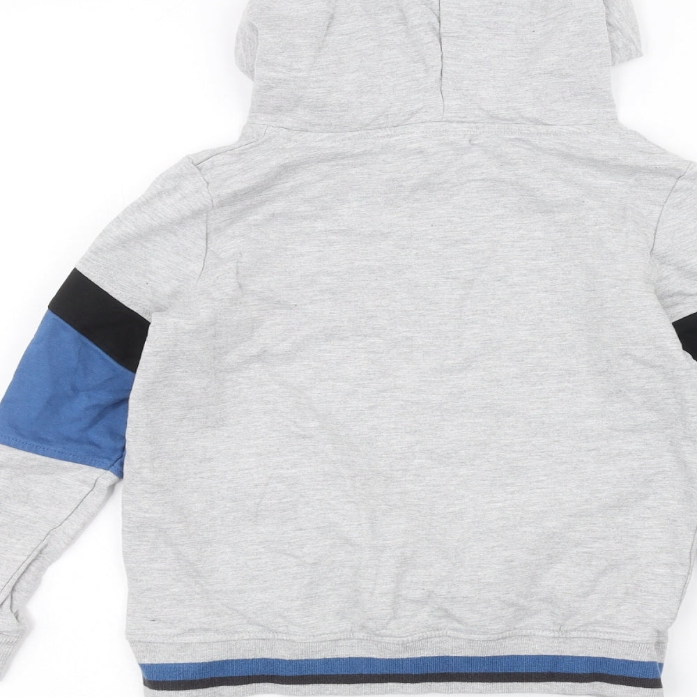 lily & dan Boys Grey   Pullover Hoodie Size 8-9 Years