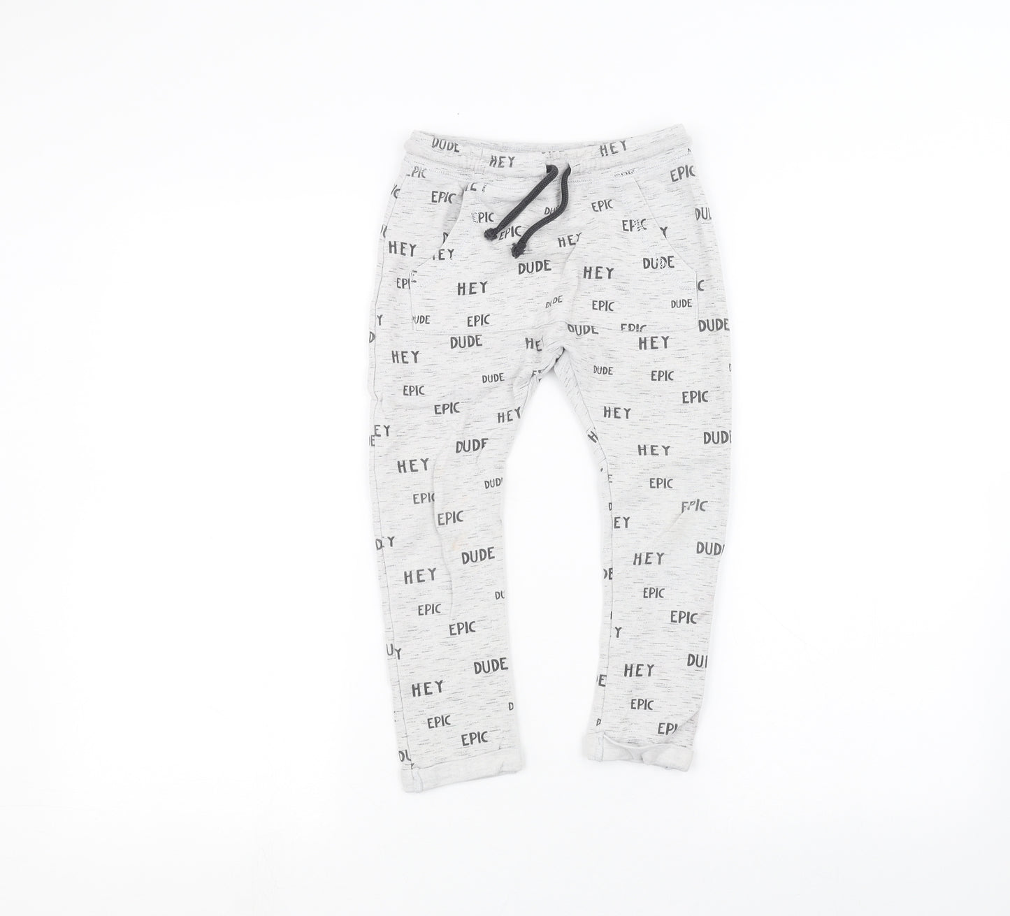 George Boys White   Sweatpants Trousers Size 5-6 Years