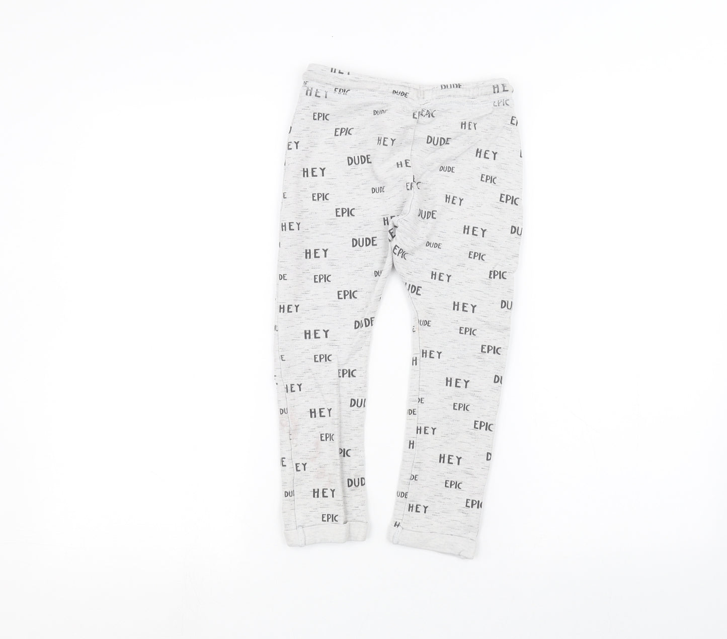 George Boys White   Sweatpants Trousers Size 5-6 Years