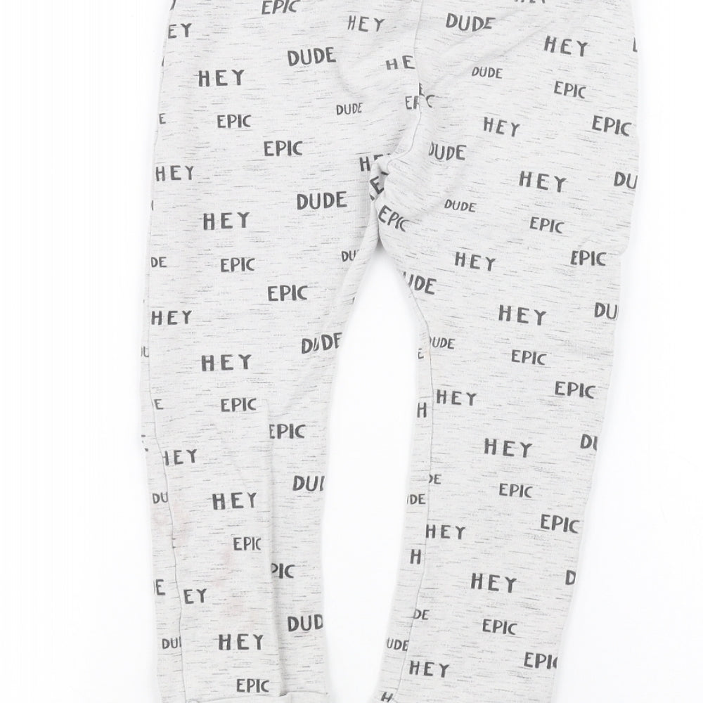 George Boys White   Sweatpants Trousers Size 5-6 Years