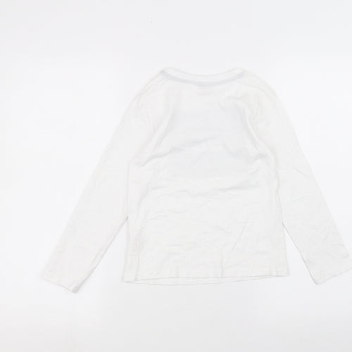 Primark Boys White   Basic T-Shirt Size 6-7 Years