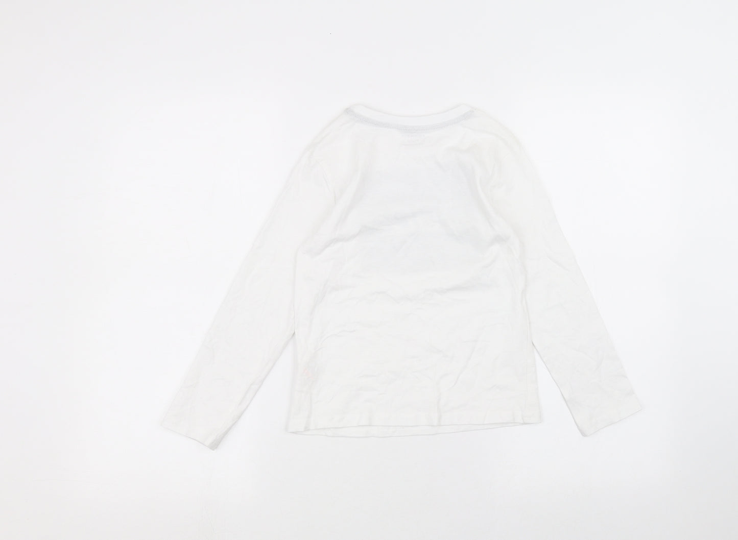 Primark Boys White   Basic T-Shirt Size 6-7 Years