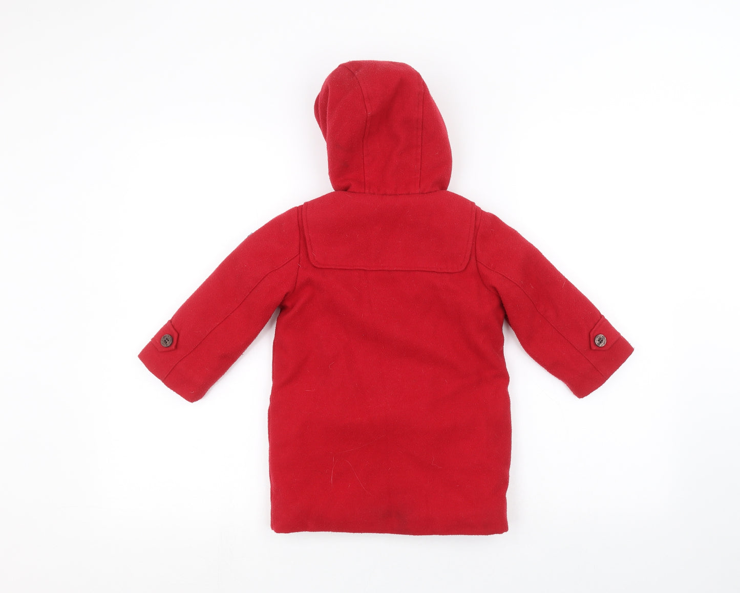 JoJo Maman Bébé Baby Red   Overcoat Coat Size 12-18 Months