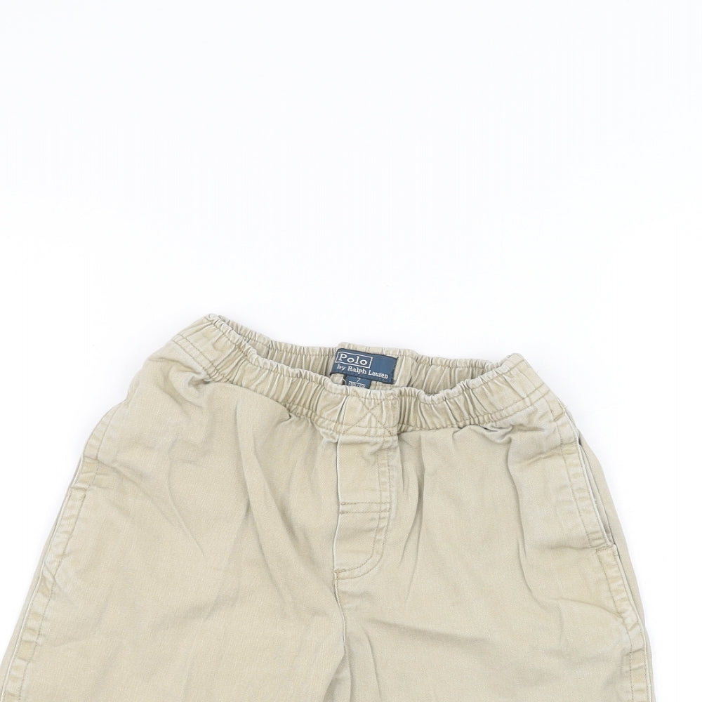 Ralph Lauren Boys Brown   Chino Shorts Size 7 Years