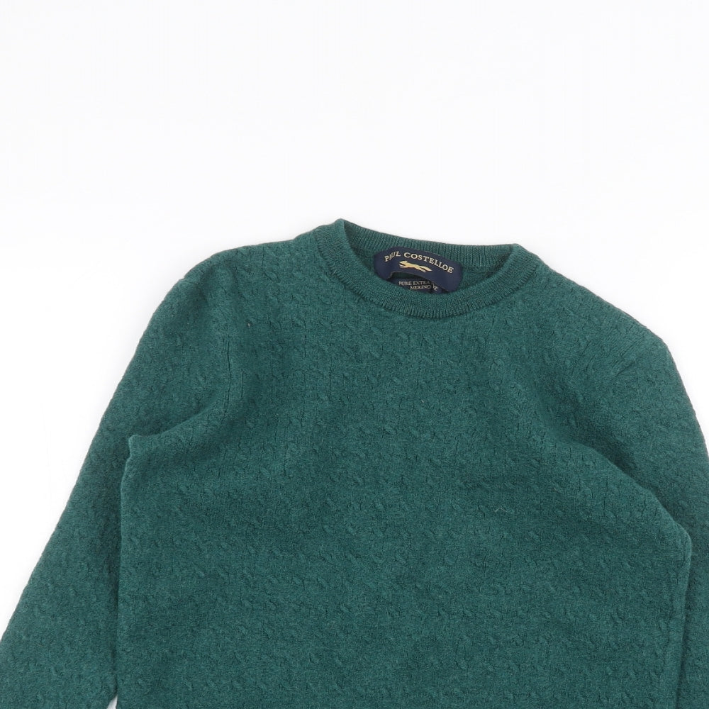 Paul Costelloe Mens Green   Pullover Jumper Size S