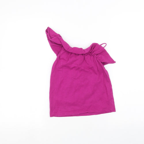 NEXT Girls Pink   Basic Blouse Size 7 Years