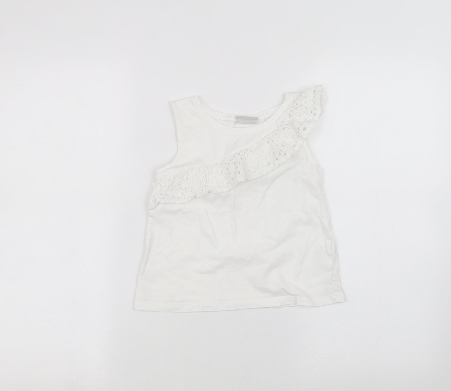 Matalan Boys White   Basic T-Shirt Size 7 Years