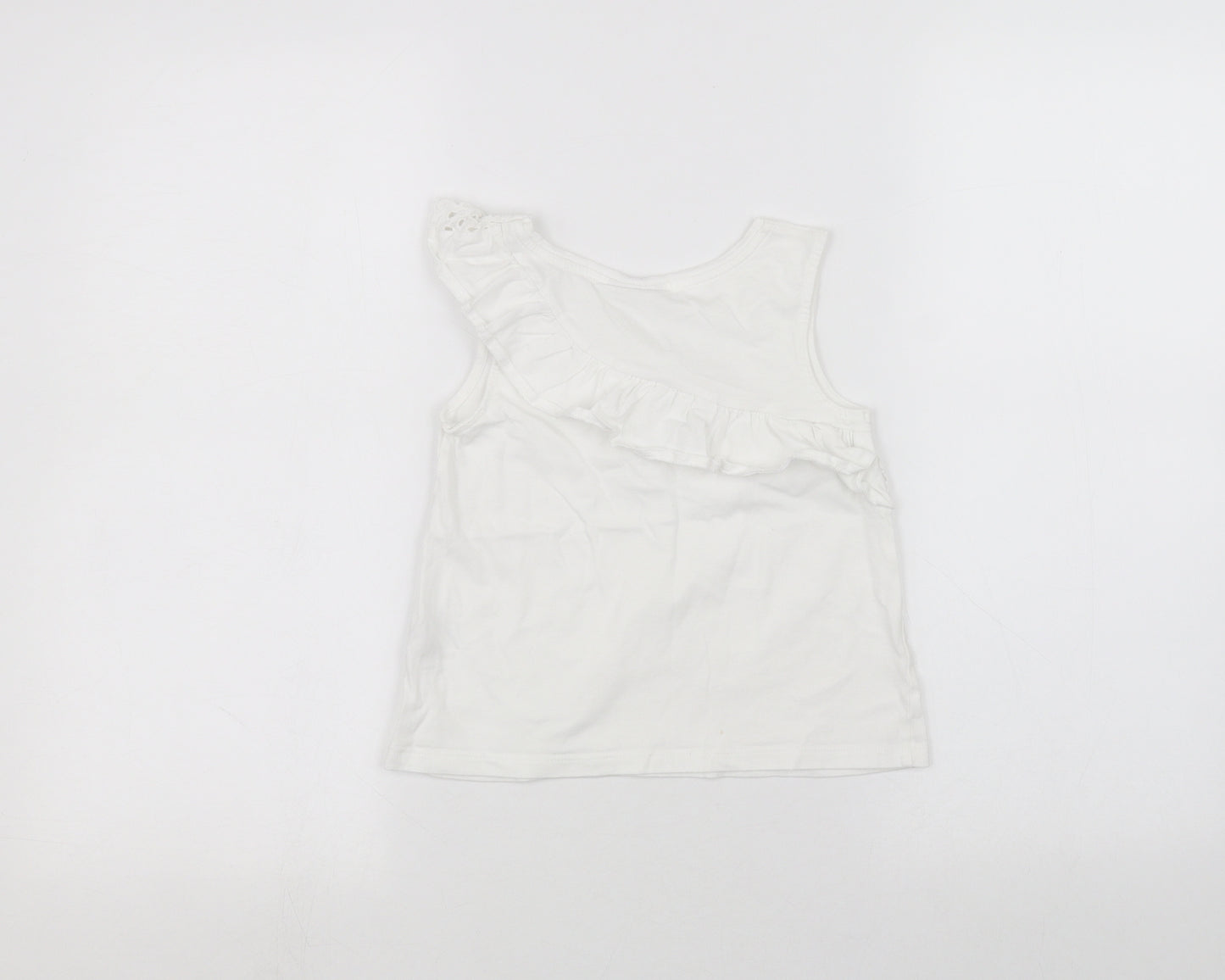 Matalan Boys White   Basic T-Shirt Size 7 Years