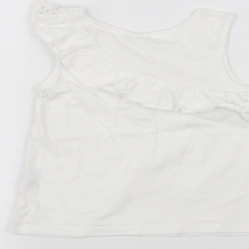 Matalan Boys White   Basic T-Shirt Size 7 Years