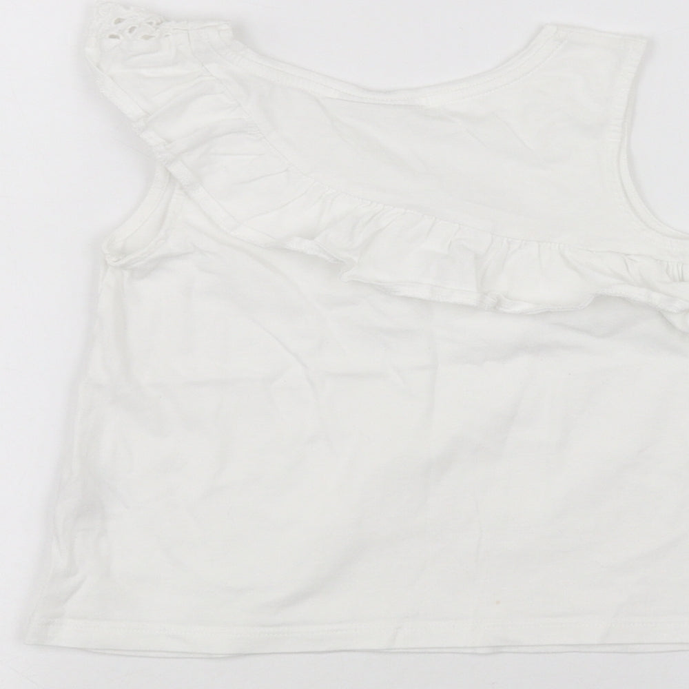 Matalan Boys White   Basic T-Shirt Size 7 Years