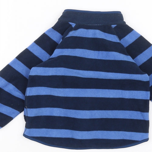 Preworn Baby Blue Striped  Jacket  Size 6-9 Months