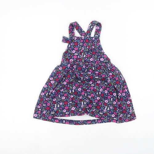 JoJo Maman Bébé Baby Blue Floral  A-Line  Size 18-24 Months