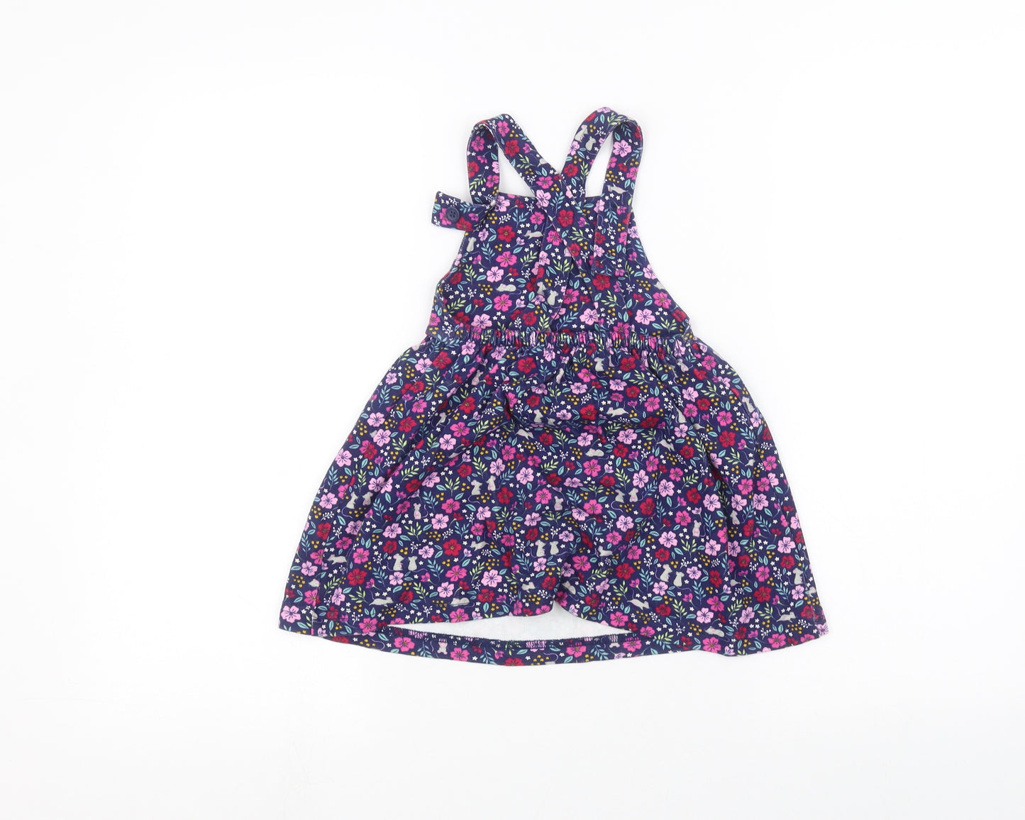 JoJo Maman Bébé Baby Blue Floral  A-Line  Size 18-24 Months