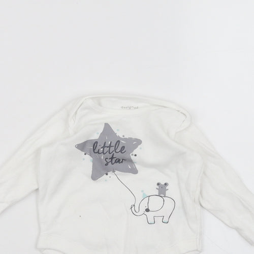 F&F Baby White   Babygrow One-Piece Size 3-6 Months