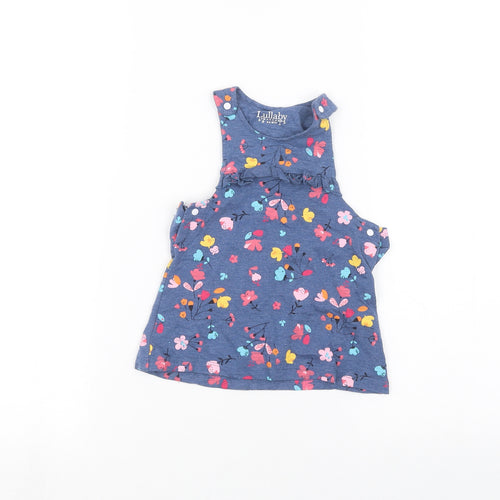 Peacocks Baby Blue   Basic T-Shirt Size 3-6 Months