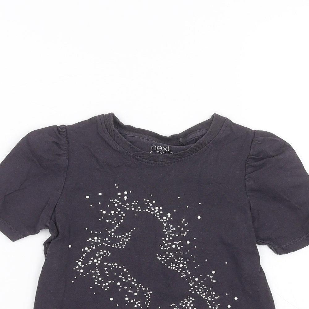 NEXT Girls Blue   Basic T-Shirt Size 6 Years