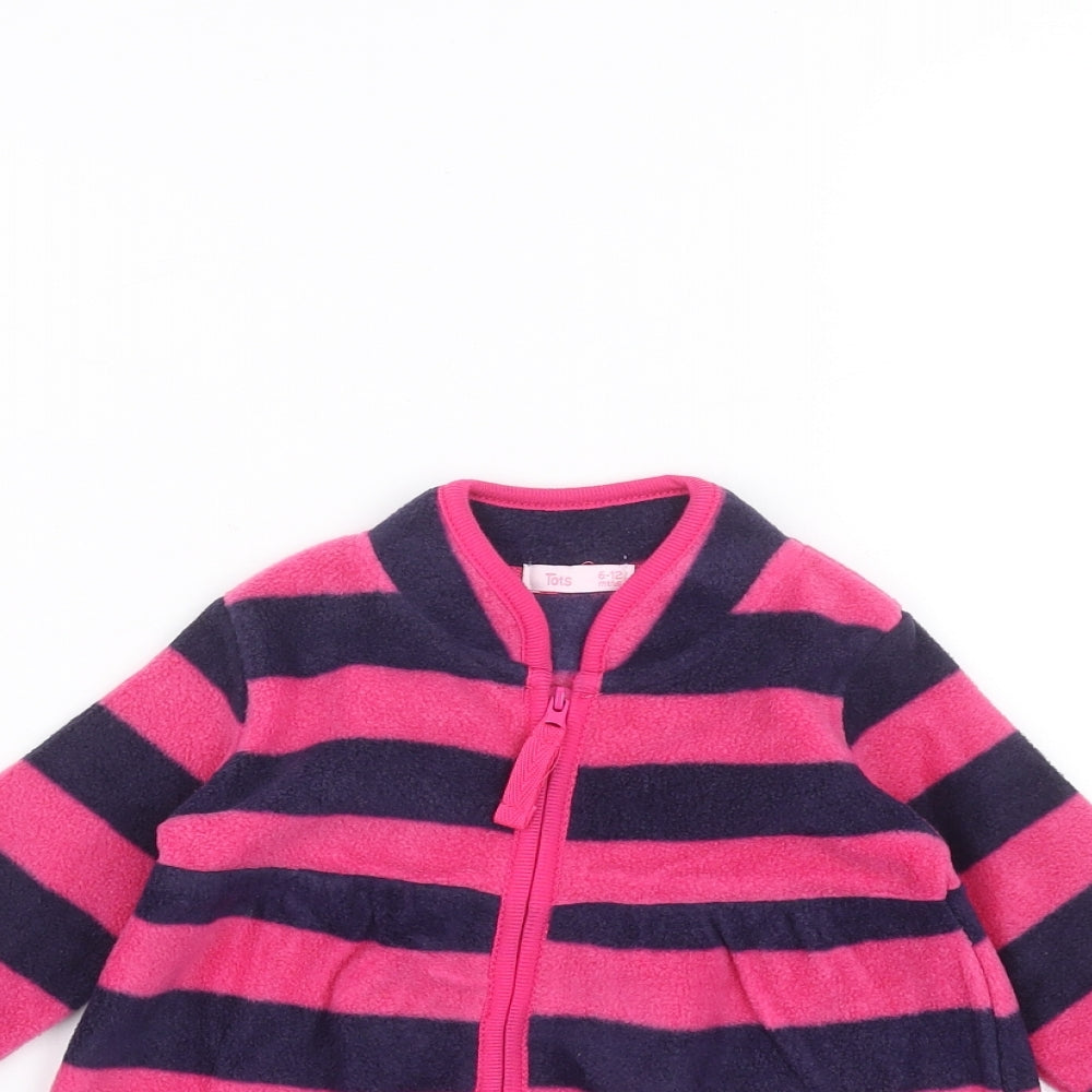 TOTS Baby Pink Striped  Jacket  Size 6-9 Months