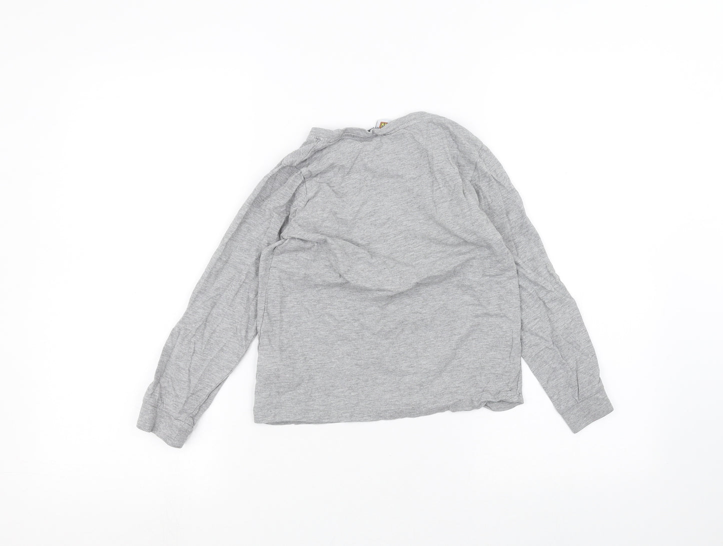 Pac-Man Boys Grey   Basic T-Shirt Size 9-10 Years