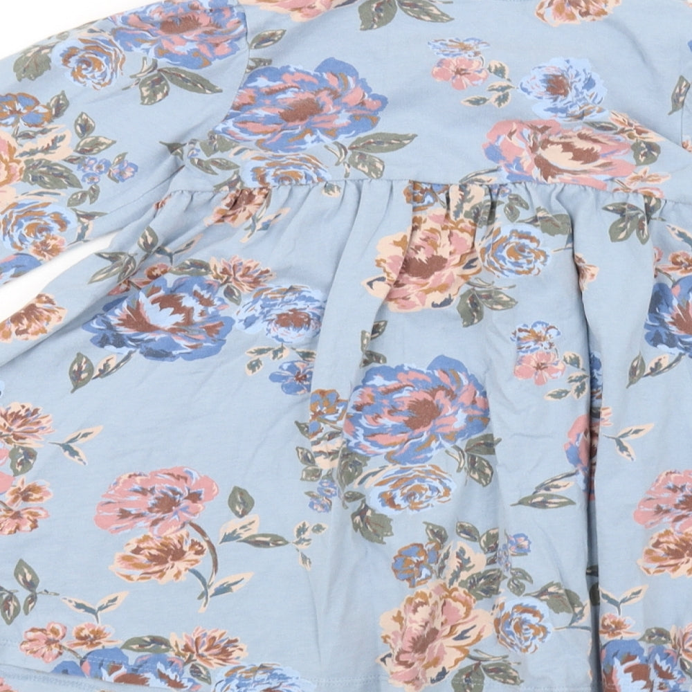NEXT Girls Blue Floral  A-Line  Size 5-6 Years