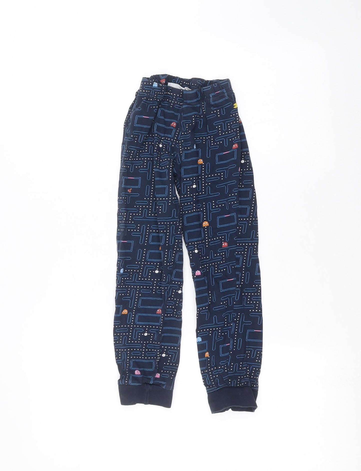 Pac-Man Boys Blue   Sweatpants Trousers Size 7-8 Years