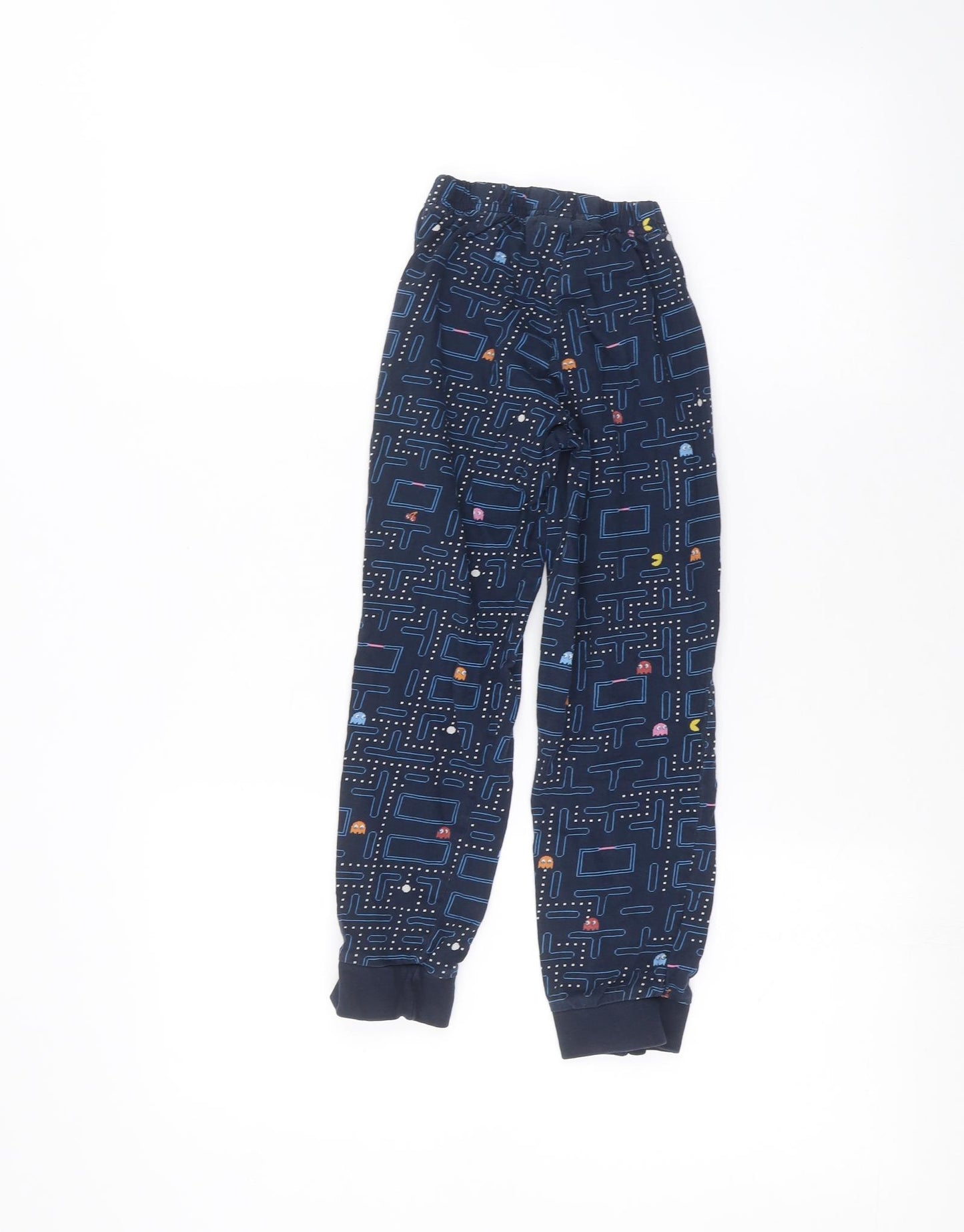 Pac-Man Boys Blue   Sweatpants Trousers Size 7-8 Years