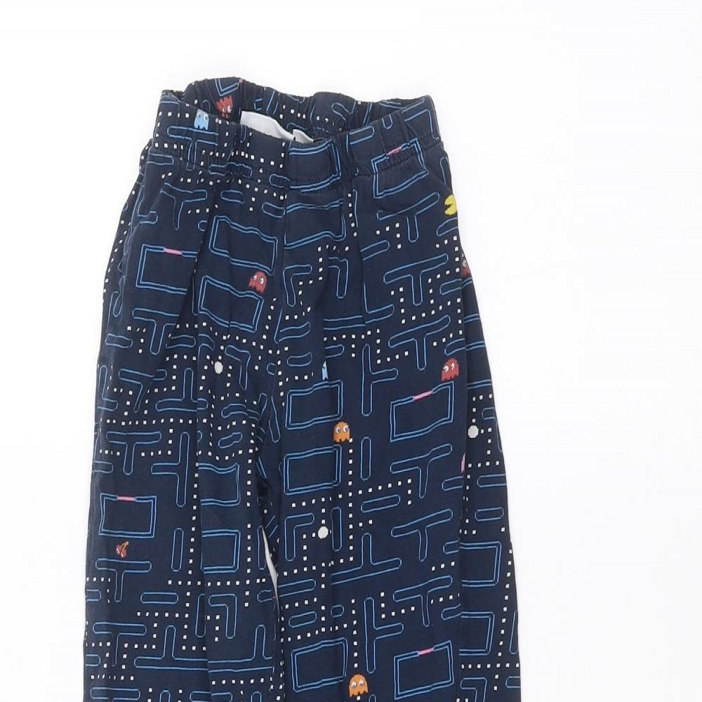 Pac-Man Boys Blue   Sweatpants Trousers Size 7-8 Years