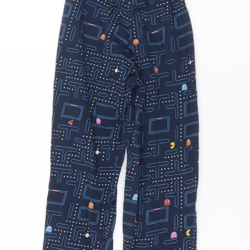 Pac-Man Boys Blue   Sweatpants Trousers Size 7-8 Years
