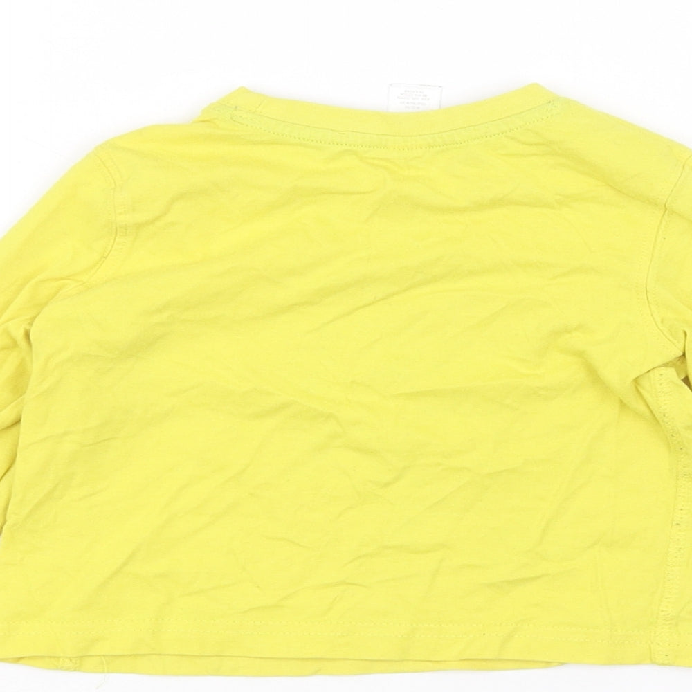 Mini Club Baby Yellow Batik  Basic T-Shirt Size 9-12 Months