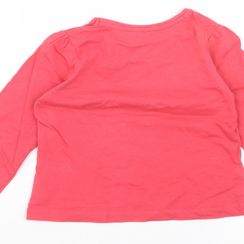 Mothercare Girls Pink   Basic T-Shirt Size 3-4 Years