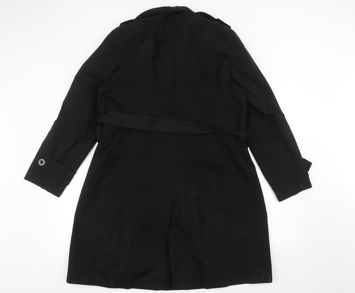 Autonomy Womens Black   Overcoat Coat Size 14