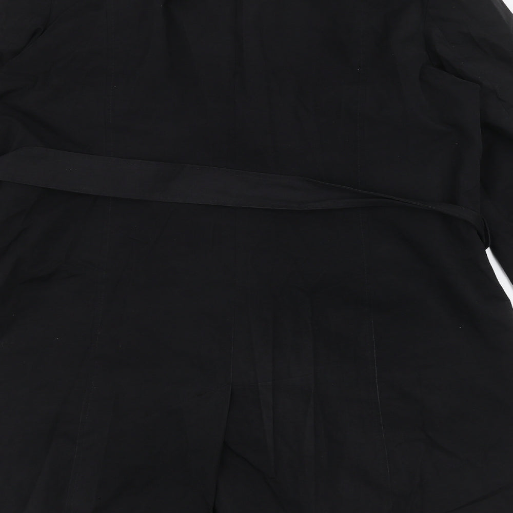 Autonomy Womens Black   Overcoat Coat Size 14