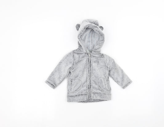 Front view of George Baby Grey Jacket, size 3-6, Months