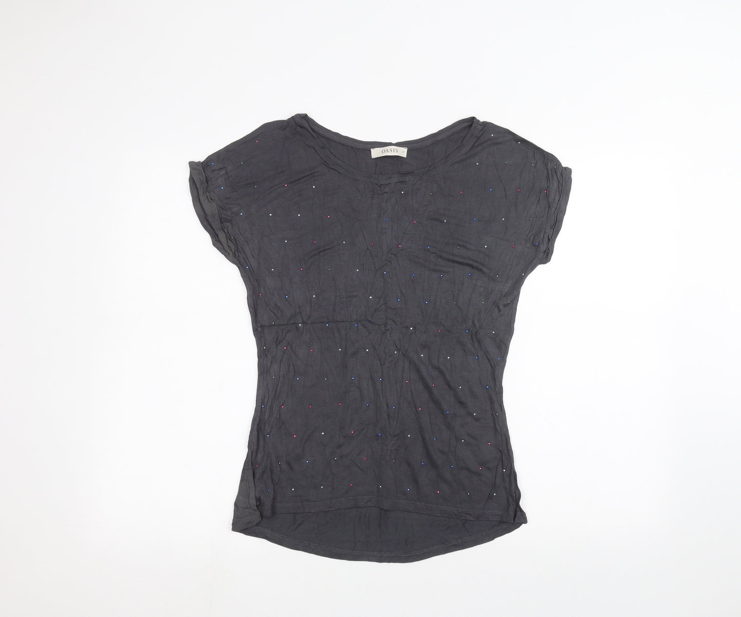 Oasis Womens Black   Basic T-Shirt Size XS