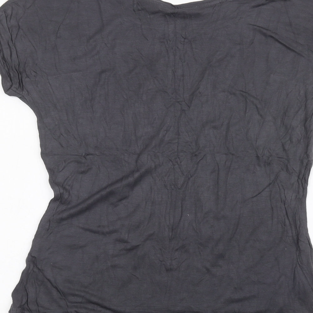 Oasis Womens Black   Basic T-Shirt Size XS
