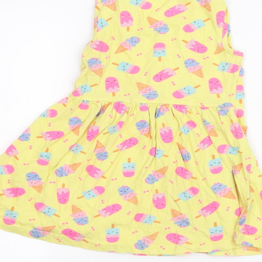 Primark Girls Yellow   A-Line  Size 4-5 Years
