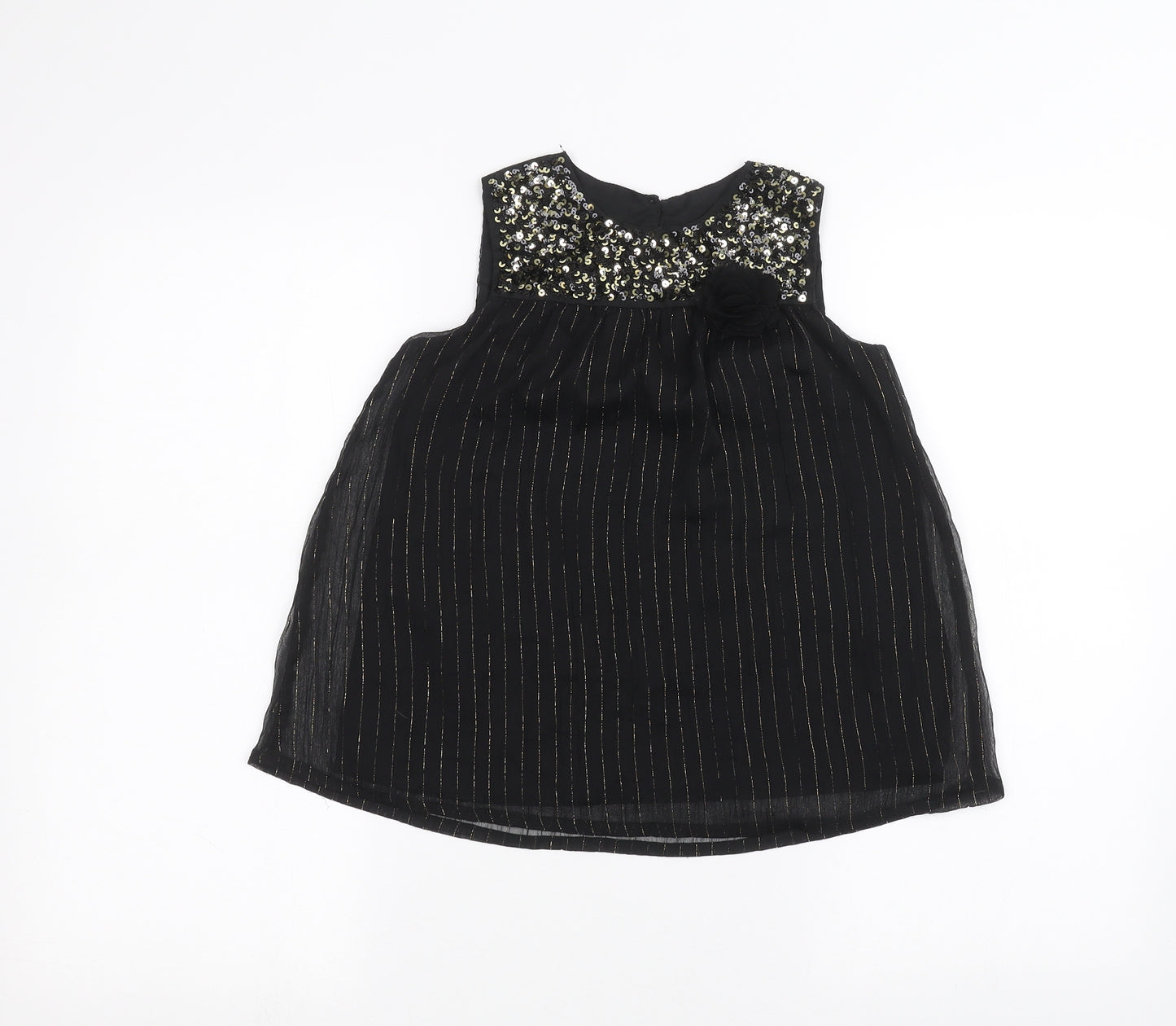 George Girls Black   A-Line  Size 6-7 Years