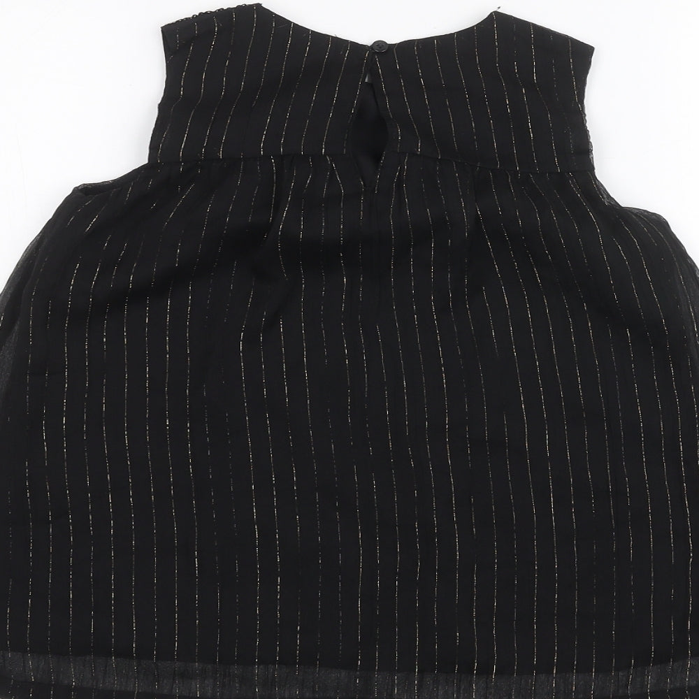 George Girls Black   A-Line  Size 6-7 Years