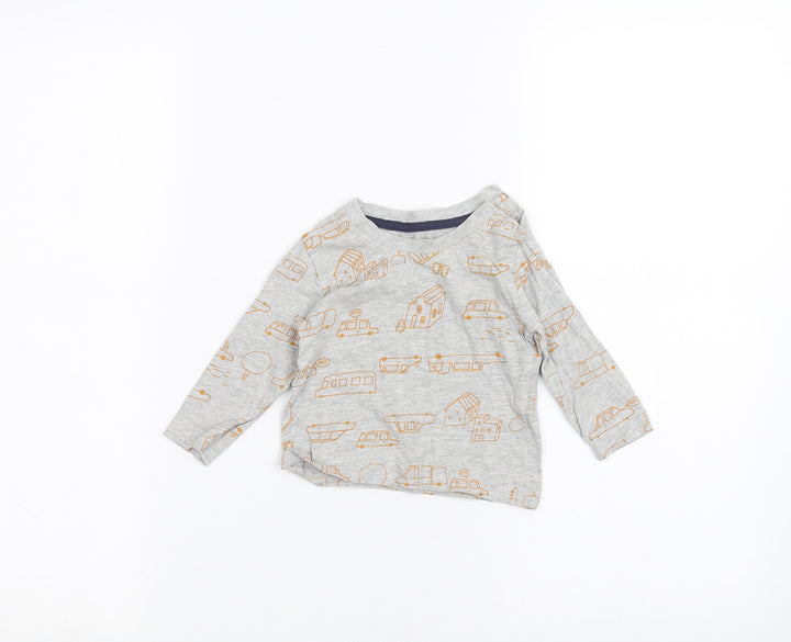 Primark Baby Grey Basic T-Shirt Size 6-9 Months