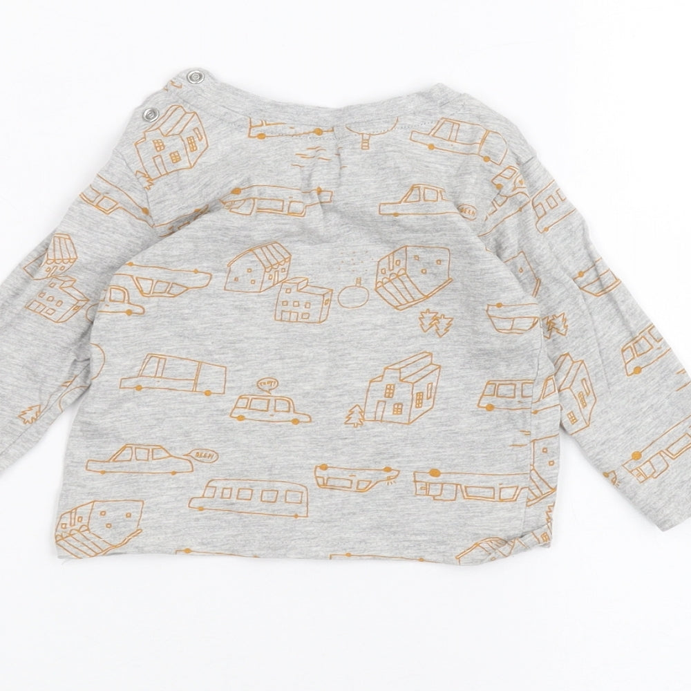 Primark Baby Grey   Basic T-Shirt Size 6-9 Months