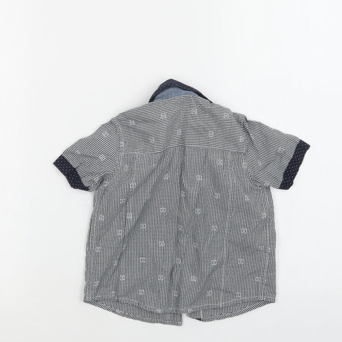 Nutmeg Boys Blue Check  Basic Button-Up Size 18-24 Months