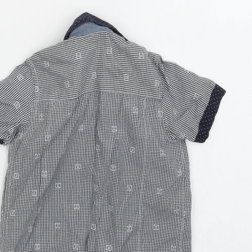 Nutmeg Boys Blue Check  Basic Button-Up Size 18-24 Months