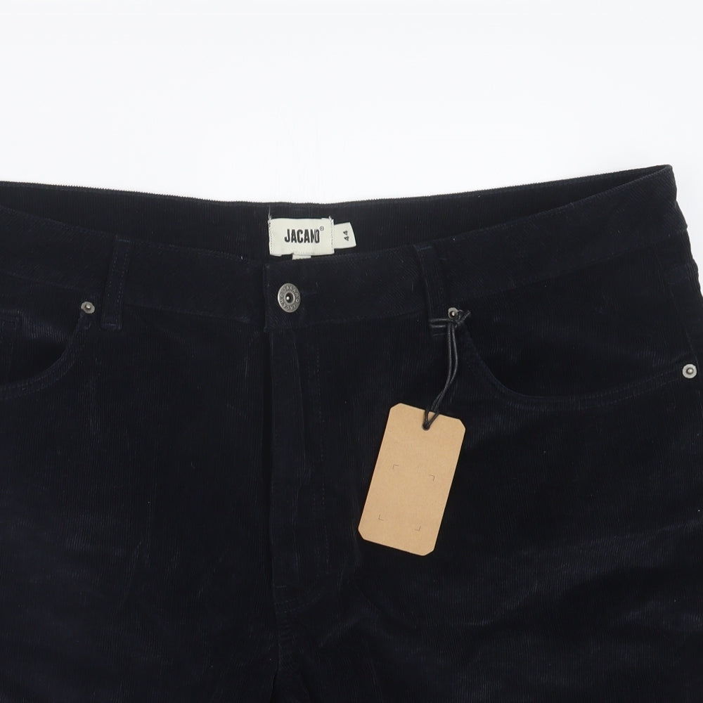Jacamo Mens Blue  Velvet Cargo Shorts Size 42 in