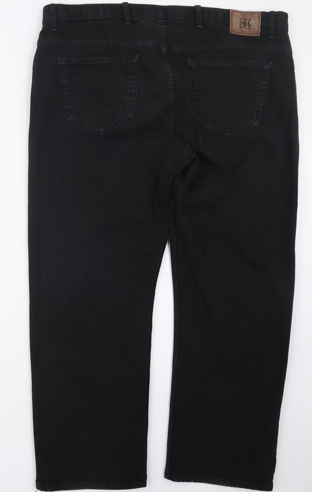 Marks and Spencer Mens Black  Denim Straight Jeans Size 42 in L29 in
