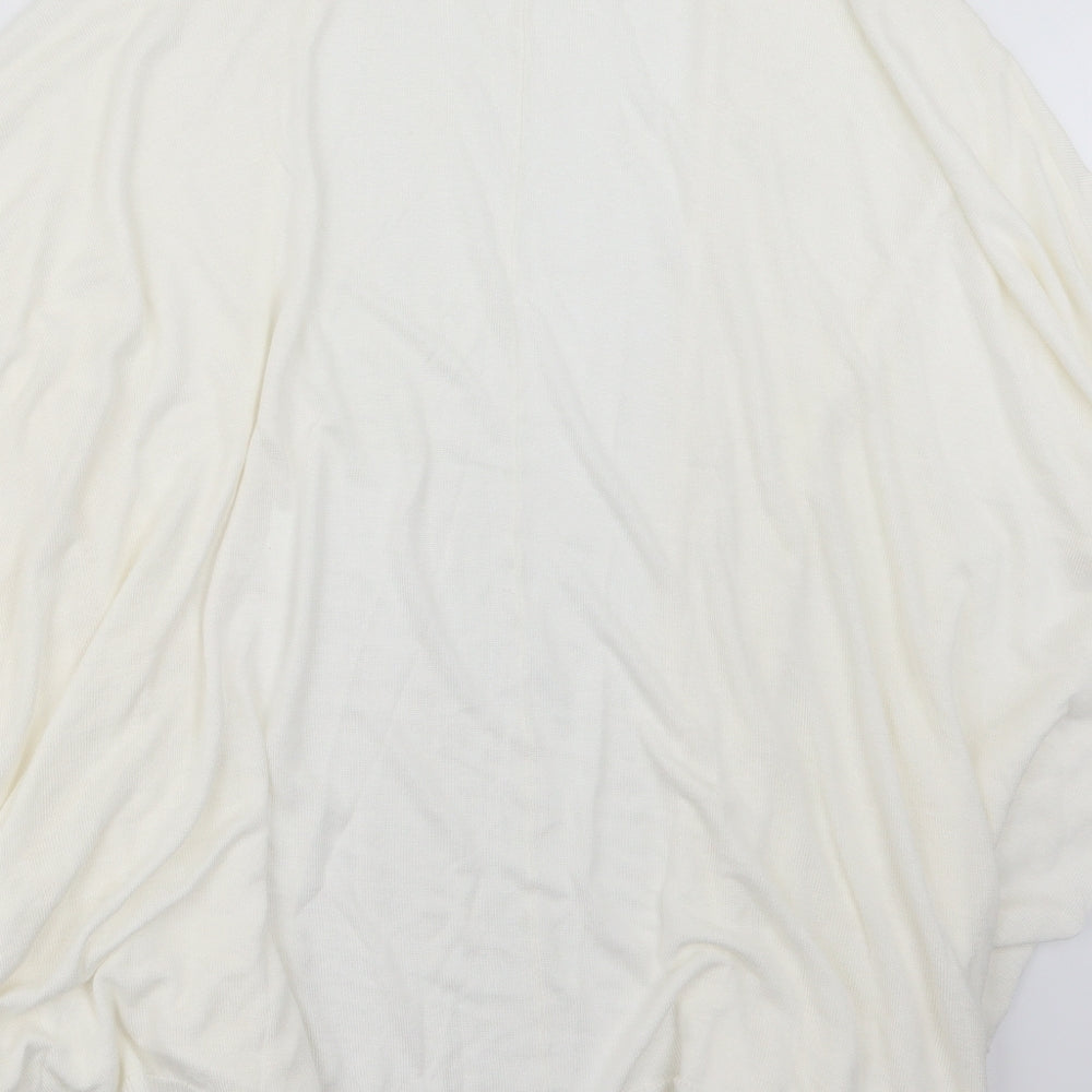 Atmosphere Womens White  Knit Cardigan Jumper Size S