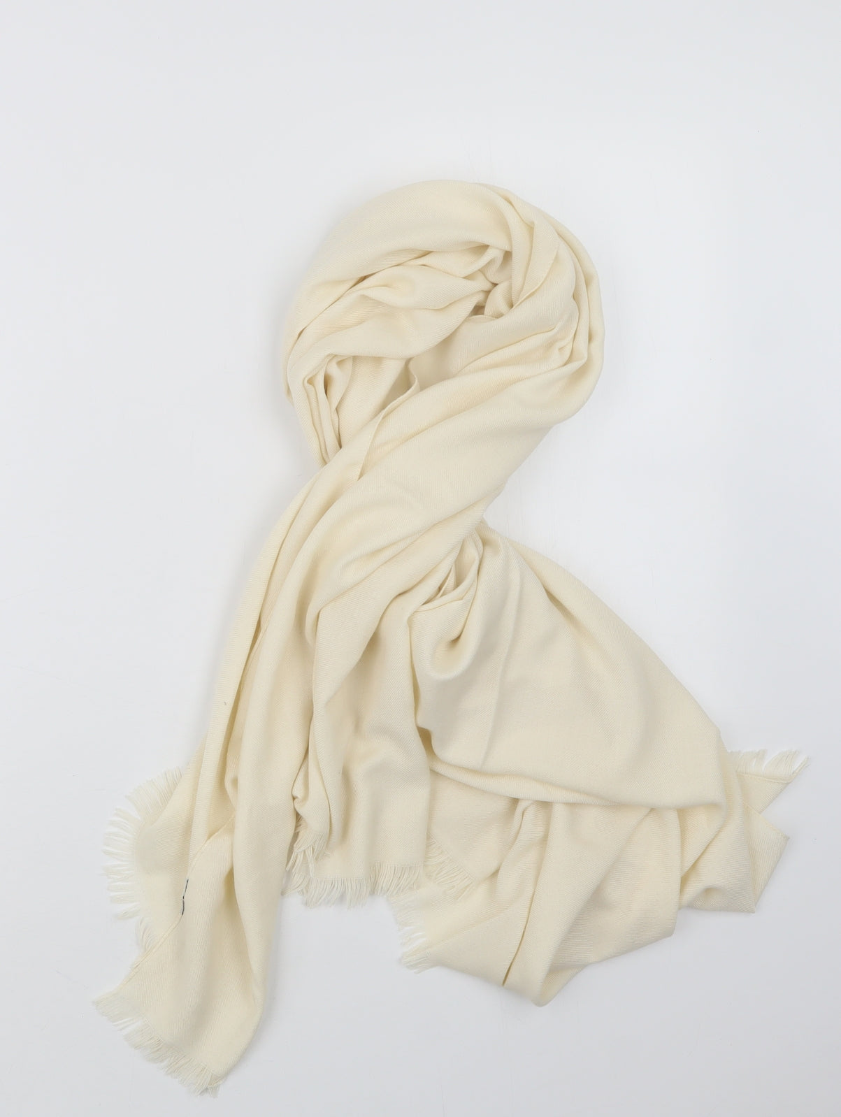 Preworn Womens Ivory  Knit  Scarf
