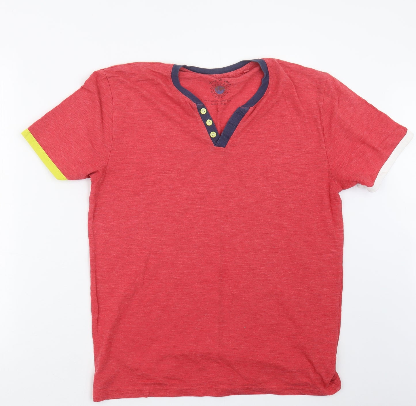NEXT Mens Red    T-Shirt Size L