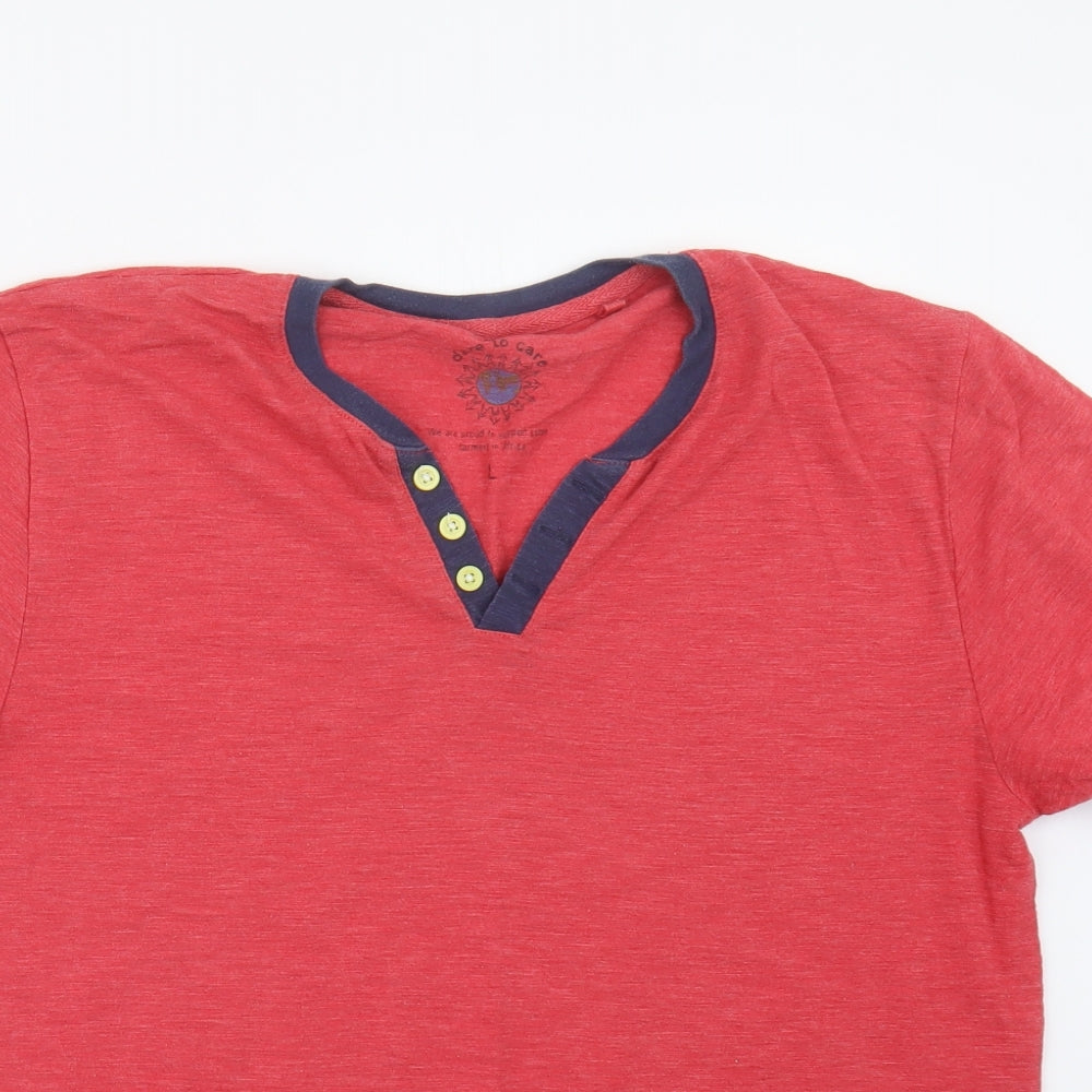 NEXT Mens Red    T-Shirt Size L