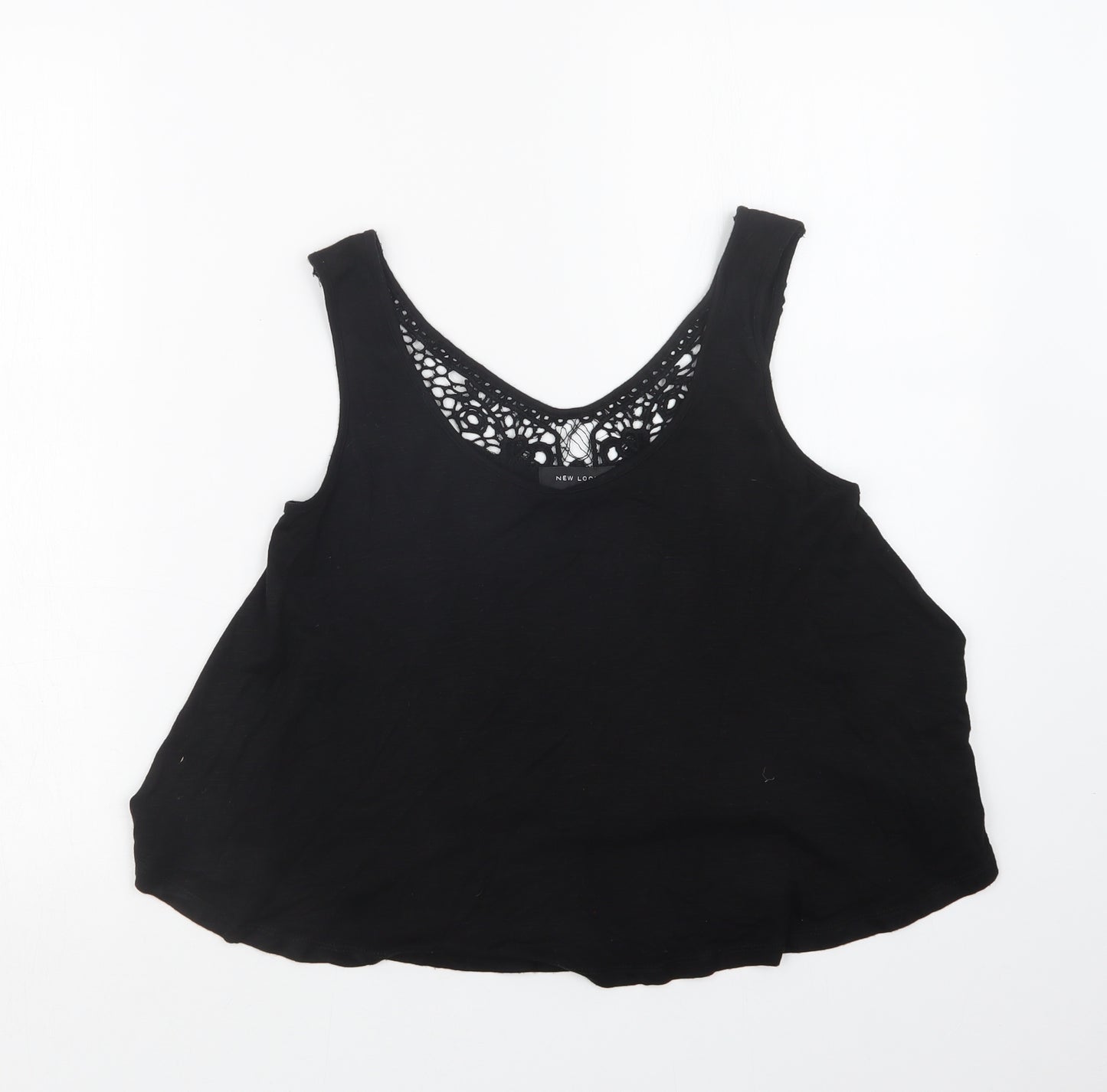 New Look Womens Black   Basic Tank Size 6