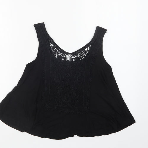 New Look Womens Black   Basic Tank Size 6