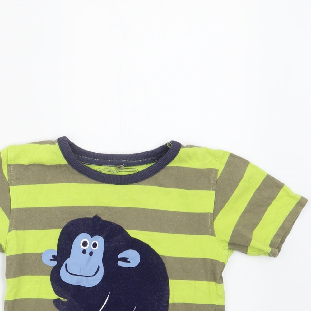 Blue Zoo Boys Yellow Striped  Basic T-Shirt Size 2-3 Years